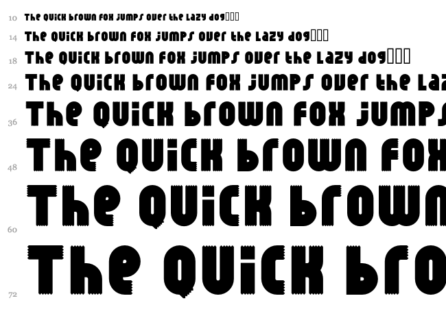 Rhino font waterfall
